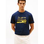 Tommy Hilfiger T-Shirt Photo Print Graphic, XL, 5003346282, Mavi, Erkek