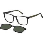 Tommy Hilfiger Th 2145/CS 7zjuc 55 Tommy Hilfiger Klipsli (Clip-On) Polarize Güneş Gözlüğü - Siyah