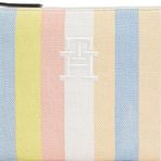 Tommy Hilfiger Th Beach Pouch Stripes Kadın Cüzdan, Bej, Tek Beden
