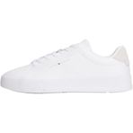 TOMMY HILFIGER TH COURT CORE Erkek Spor Ayakkabı, White, 44