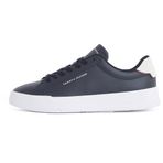 Tommy Hilfiger TH COURT CORE ESS LEATHER Erkek Spor Ayakkabı, Desert Sky, 41
