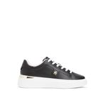 Tommy Hilfiger TH Fashion Court Sneaker Siyah Spor Ayakkabı, 40, FW0FW08631, SİYAH, Kadın 40 EU