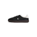 TOMMY HILFIGER TH HERITAGE SNEAKER SHINY Kadın Spor Ayakkabı, Siyah, 39
