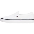 Tommy Hilfiger TH HI VULC CORE LOW II SLIPON Sneaker, 44, FM0FM05514YBS, White, Erkek