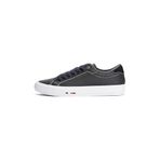 Tommy Hilfiger TH HI VULC STREET LTH STITCH Erkek Spor Ayakkabı, Siyah, 41