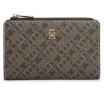 Tommy Hilfiger Th Icon Bıfold Wallet Monoplay Kadın Siyah Cüzdan - Aw0aw18594
