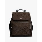 Tommy Hilfiger TH Latam Jacquard Sırt Çantası, Standart, AW0AW18324, Siyah, kadın