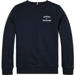 Tommy Hilfiger Th Logo Sweatshirt Erkek Çocuk Sweatshirt, Mavi, 74