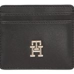 Tommy Hilfiger TH LOGOTAPE CC HOLDER Kadın Cüzdan, Siyah, Tek Beden