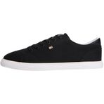 Tommy Hilfiger TH LOW PROFILE VULC CANVAS Kadın Spor Ayakkabı, Black, 36