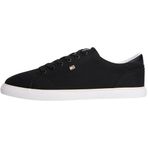 Tommy Hilfiger TH LOW PROFILE VULC CANVAS Kadın Spor Ayakkabı, Black, 38