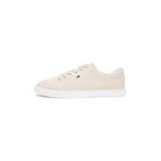 Tommy Hilfiger TH LOW PROFILE VULC CANVAS Kadın Spor Ayakkabı, Classic Beige, 38