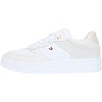 Tommy Hilfiger Th Sporty Cupsole Ayakkabı, 38, FW0FW090240LA, Beyaz, Kadın