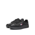 Tommy Hilfiger TJM CUPSOLE LEATHER Erkek Spor Ayakkabı, Black, 42