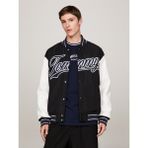Tommy Hilfiger Tjm Letterman Jacket Erkek Mont - Siyah