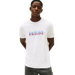 TOMMY HILFIGER TJM REG 1985 DNA GRAPH SS T EXT Erkek T-shirt, Ice Grey Heather, M