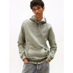 Tommy Hilfiger TJM REG BLUR SCRPT BCK HOOD EXT Erkek Yeşil Kazak - DM0DM22112