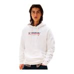 TOMMY HILFIGER TJM REG DNA HOODIE EXT Erkek Sweatshirt, Beyaz, M