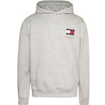 Tommy Hilfiger TJM Reg Essential Flag Hood EXT Gri Erkek Sweatshirt