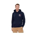 Tommy Hilfiger TJM Reg Essential Flag Hood EXT Mavi Erkek Sweatshirt