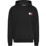 Tommy Hilfiger TJM Reg Essential Flag Hood EXT Siyah Erkek Sweatshirt