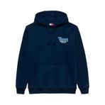 TOMMY HILFIGER TJM REG FONT PLAY HOODIE EXT Erkek Sweatshirt, Mavi, M