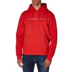 Tommy Hilfiger TJM Reg Linear Logo Hoodie EXT Kırmızı Erkek Sweatshirt
