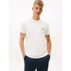 Tommy Hilfiger Tjm Reg Sıgn Backprınt Ss T Ext Erkek Beyaz T-Shirt - Dm0dm22320