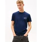 Tommy Hilfiger Tjm Reg Sıgn Backprınt Ss T Ext Erkek Mavi T-Shirt - Dm0dm22320