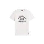 Tommy Hilfiger TJM REG TJ GYM SS TEE EXT Erkek T-shirt, Ecru, M