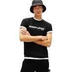 Tommy Hilfiger TJM REG VINTAGE LA SS TEE Erkek T-shirt, Black, M