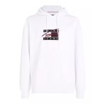 Tommy Hilfiger TJM RLX Graffiti Signature Hood Beyaz Erkek Sweatshirt