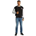 Tommy Hilfiger TJM RLX VARSITY BASEBALL SWEATER Erkek Kazak, Siyah, M