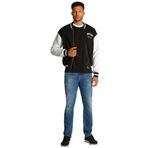 Tommy Hilfiger TJM RLX VARSITY BASEBALL SWEATER Erkek Kazak, Siyah, XL