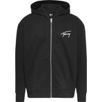Tommy Hilfiger TJM Signature Zip Thru Siyah Erkek Sweatshirt