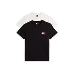 Tommy Hilfiger TJM SLIM 2PACK ESS FLAG TEE Erkek T-shirt, Çok Renkli, S