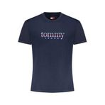 TOMMY HILFIGER TJM SLIM ENTRY DNA SS T EXT Erkek T-shirt, Dark Night Navy, XL