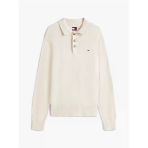 Tommy Hilfiger Tjm Slım Essentıal Polo Sweater Erkek Bej Kazak - Dm0dm20304
