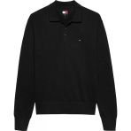 Tommy Hilfiger Tjm Slım Essentıal Polo Sweater Erkek Siyah Kazak - Dm0dm20304