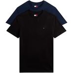 TOMMY HILFIGER TJM XSLIM 2PACK JERSEY TEE EXT Erkek T-shirt, Black/Dark Night Navy, S