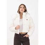 Tommy Hilfiger Tjw Alaska Grid Kısa Kuş Tüyü Kadın Beyaz Ceket DW0DW21624YBH