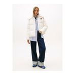 Tommy Hilfiger Tjw Alaska Grid Kuş Tüyü Kadın Beyaz Ceket DW0DW21623YBH