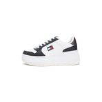 Tommy Hilfiger TJW BASKET FLATFORM Kadın Spor Ayakkabı, Ecru/Black, 40