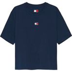 TOMMY HILFIGER TJW BXY BADGE TEE EXT Kadın T-shirt, Dark Night Navy, S