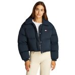 Tommy Hilfiger TJW CRP BADGE COLLAR DOWN PUFFER Kadın Ceket, Mavi, XL