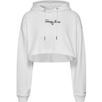 Tommy Hilfiger TJW CRP ESS 1 Embro Hoodie Beyaz Kadın Sweatshirt