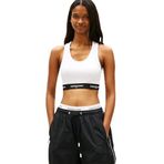 Tommy Hilfiger TJW CRP TAPE BRA TOP Kadın T-shirt, Ecru, XS