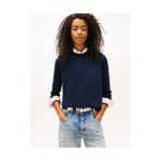 Tommy Hilfiger Tjw Essential Bisiklet Yaka Kazak - Gece Mavisi - XS