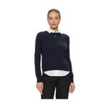 Tommy Hilfiger TJW ESSENTIAL CREW NECK SWEATER Kadın Kazak, Mavi, M