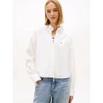 Tommy Hilfiger Tjw Essential Kısa Kadın Beyaz Gömlek DW0DW22766YBL